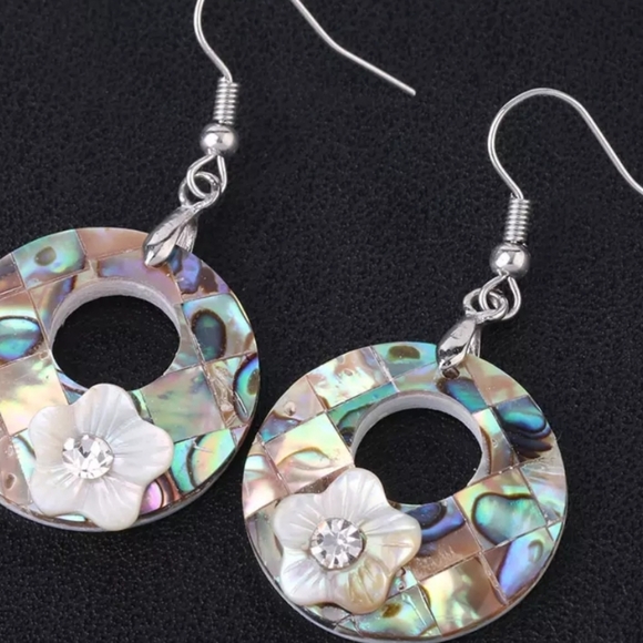 Abalone earrings - Picture 2 of 5
